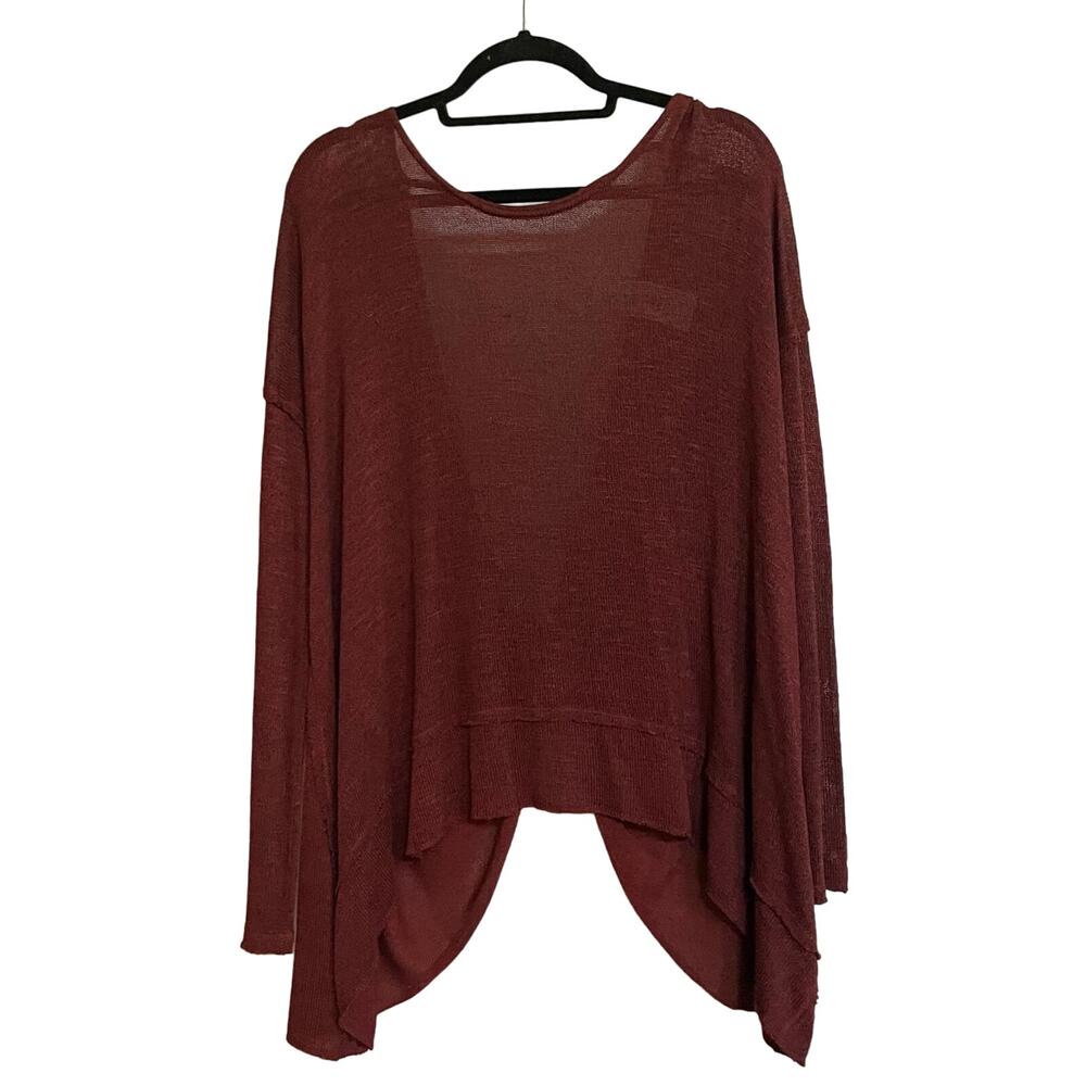Free People We the Free Cashing You Top Twist Back Oversized Sweater Sz‎ XS